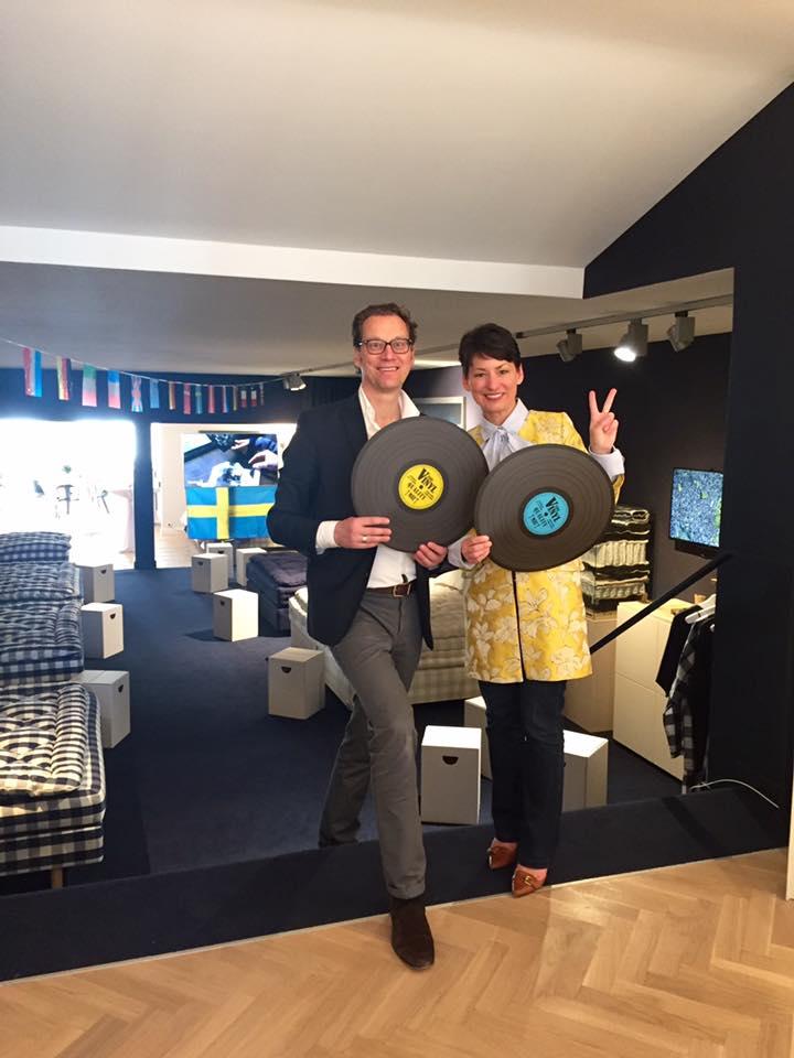 Oliver Glinski, Gesch�ftsf�hrer vom H�stens Store und Jasmin Arbabian-Vogel, Honorarkonsulin von Schweden��� Jasmin Arbabian-Vogel@Facebook