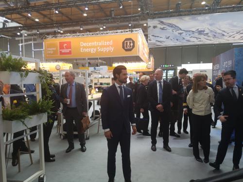 Prinz Carl Philip auf dem schwedischen Pavillon � Wolfgang Sander 2019