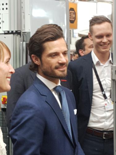 Prinz Carl Philip auf dem schwedischen Pavillon � Wolfgang Sander 2019