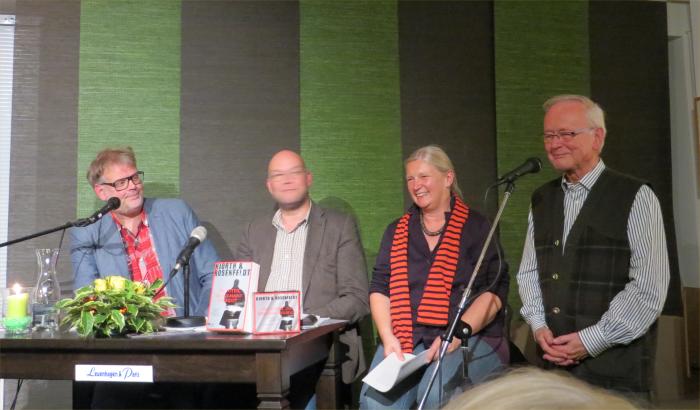 Hans Rosenfeldt, Michael Hjorth, Ulrike S�rk�ny (NDR Kultur) und Klaus Eberitzsch (Leuenhagen & Paris) � Wolfgang Sander