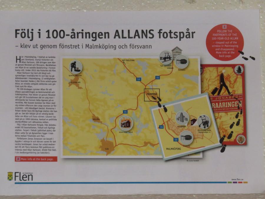 Man kann den Fu�spuren des "Hundertj�hrigen" folgen � Wolfgang Sander