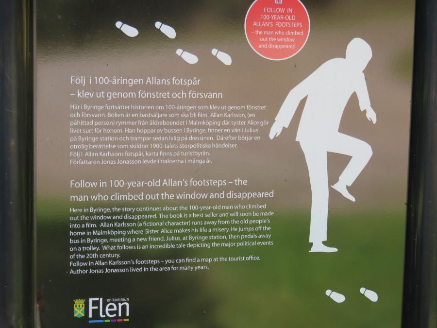 Man hat an markanten Punkten der Geschichte in Malmk�ping Informationstafeln aufgestellt � Wolfgang Sander