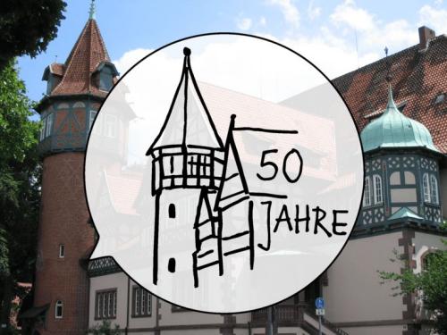 50 Jahre STZ Lister Turm � Bild LHH, Logo Sybille Grafikdesign