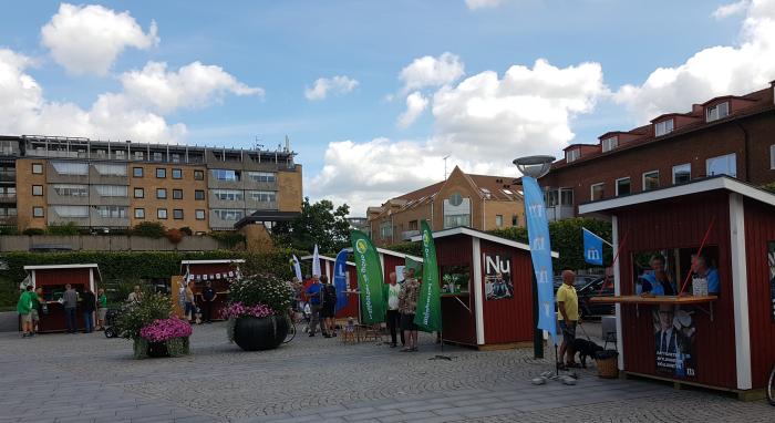 Wahlbuden in Schweden. � Wolfgang Sander 2018